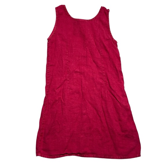 VTG Tom Tom California Linen Red Dress Made In USA Size Small - Picture 2 of 6